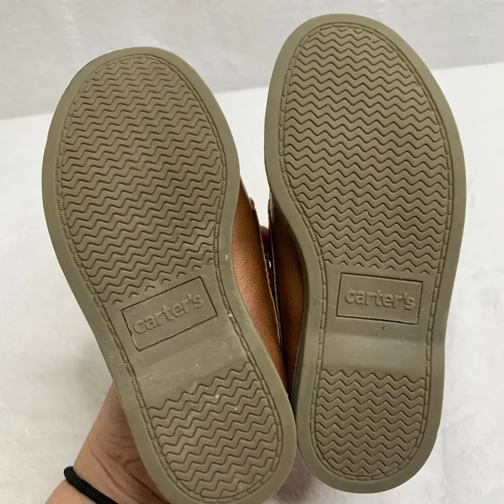 Carters Vincent Baby Boys Sz 9 Tassel Dress Loafers Brown Slip-on Shoes Holiday